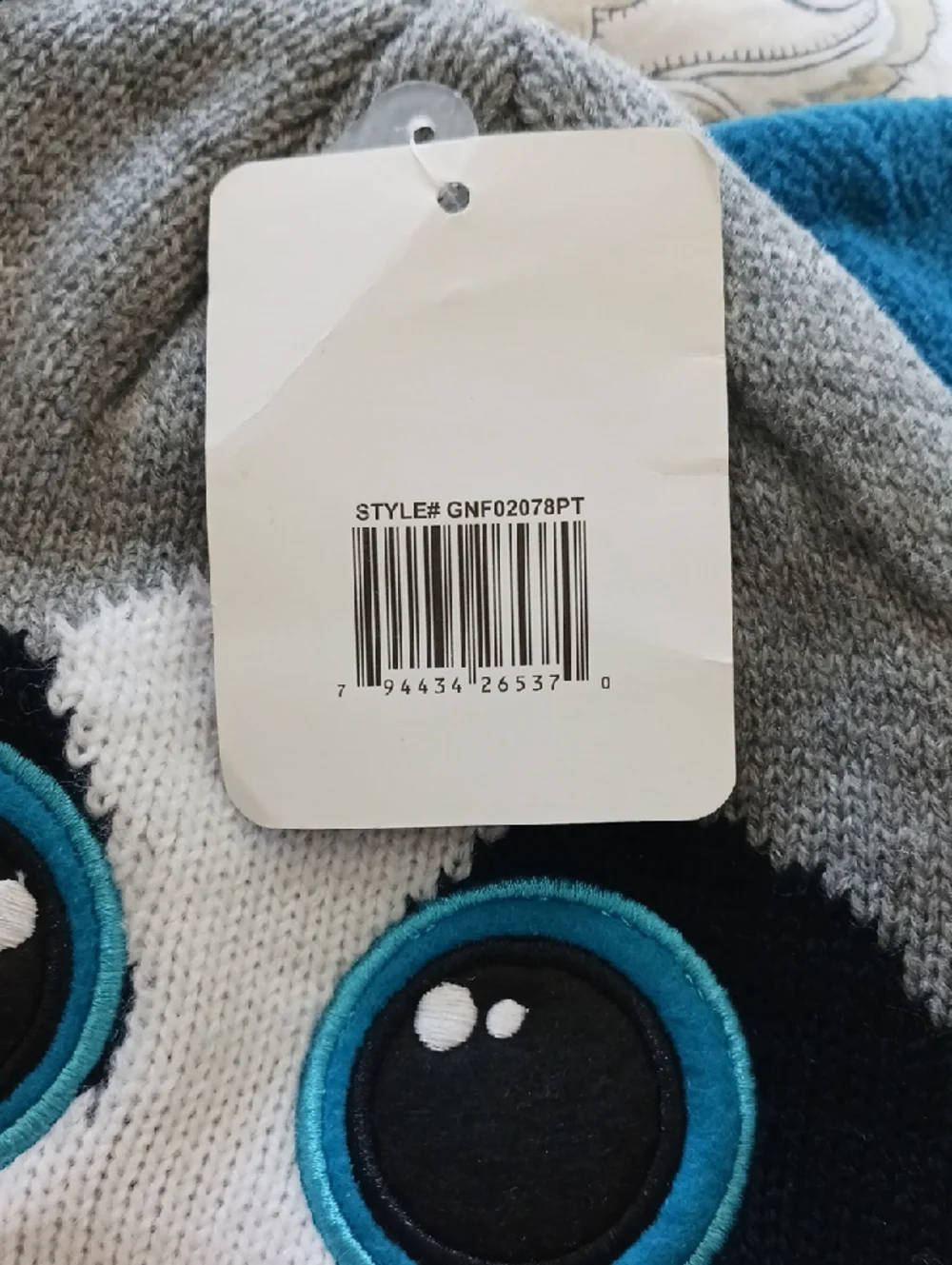 Boys Gray Doggie Fleece Beanie